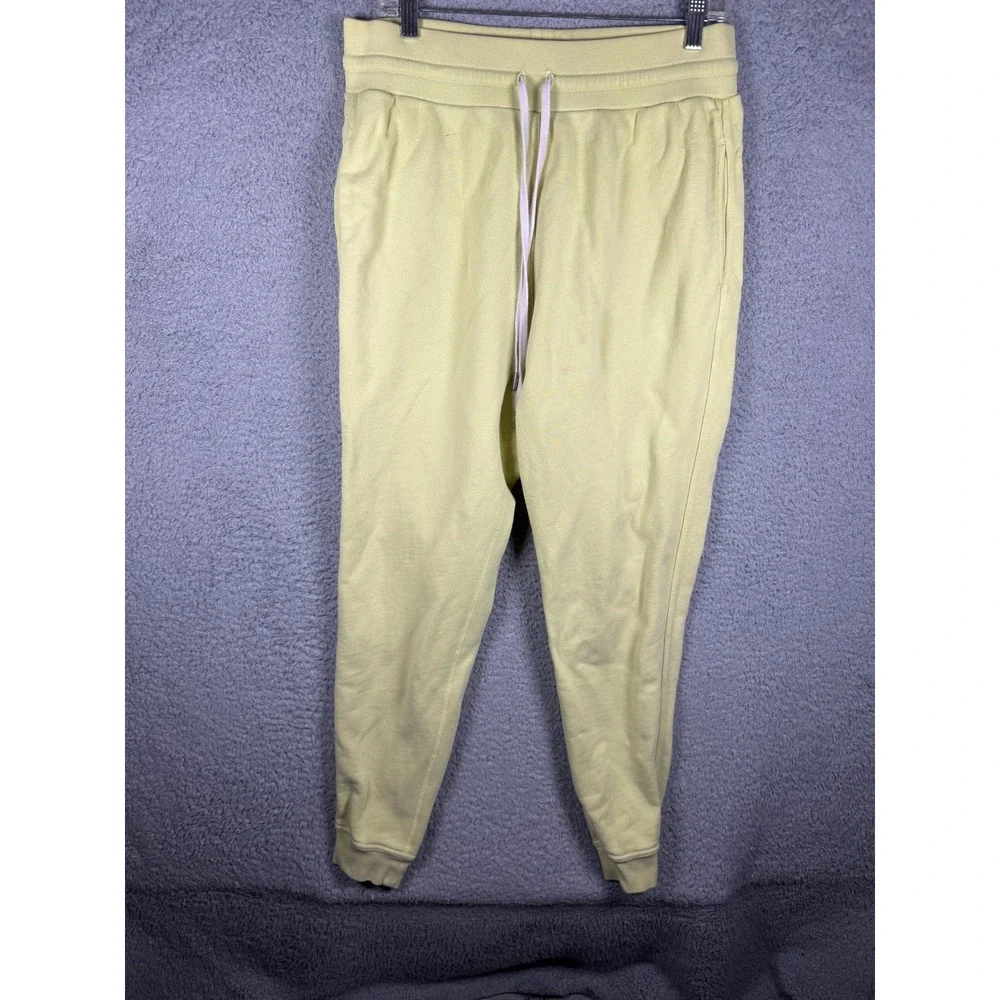 John‎ Elliott Mens Escobar Sweatpants Pale Yellow Cotton Joggers Made in USA